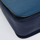 Miu Miu Hand Bag Leather 2way Blue Gold Auth 133346-17