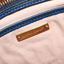 Miu Miu Hand Bag Leather 2way Blue Gold Auth 133346-20