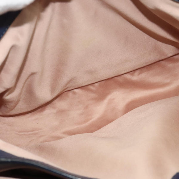 Miu Miu Hand Bag Leather 2way Blue Gold Auth 133346