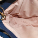 Miu Miu Hand Bag Leather 2way Blue Gold Auth 133346-22