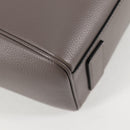 VERSACE Hand Bag Leather 2way Gray Gold Auth 133351-16