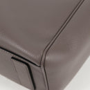 VERSACE Hand Bag Leather 2way Gray Gold Auth 133351-17