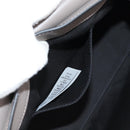 VERSACE Hand Bag Leather 2way Gray Gold Auth 133351-25