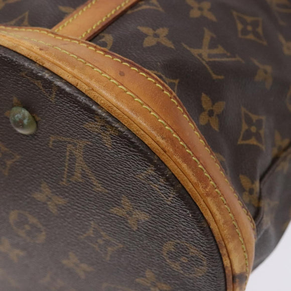 LOUIS VUITTON Monogram Bucket GM Shoulder Bag M42236 LV Auth 133357