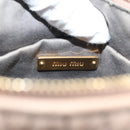 Miu Miu Matelasse Shoulder Bag Leather Pink Gold Auth 133370-17