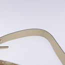 Salvatore Ferragamo Gancini Shoulder Bag Canvas Beige Gold Auth 133373-8