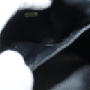 CHANEL COCO Mark Vanity Pouch Caviar Skin Black Gold CC Auth 133374-20