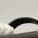 CHANEL COCO Mark Vanity Pouch Caviar Skin Black Gold CC Auth 133374-8