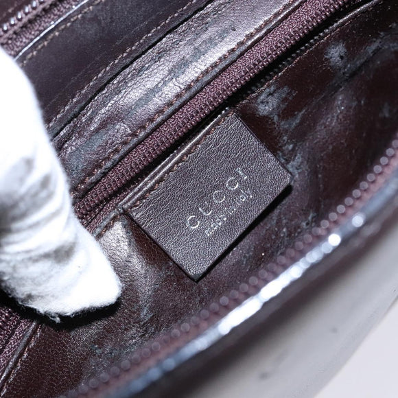 GUCCI Shoulder Bag Leather Brown 001 3099 Auth 133377