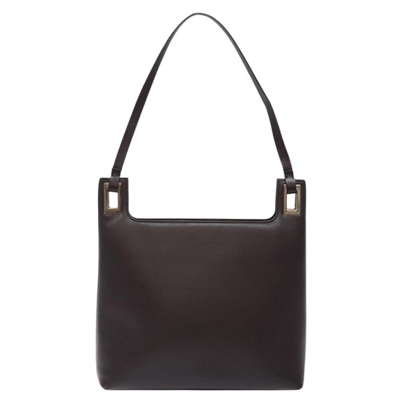 GUCCI Shoulder Bag Leather Brown 001 3099 Auth 133377