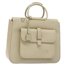 GUCCI Hand Bag Leather Beige 000 2058 0307 5 Auth 133378-1