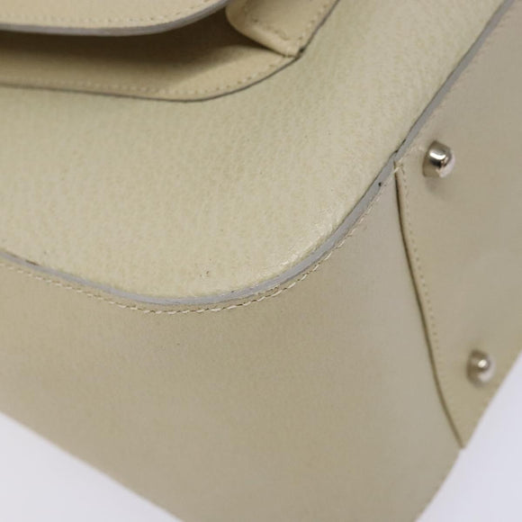 GUCCI Hand Bag Leather Beige 000 2058 0307 5 Auth 133378