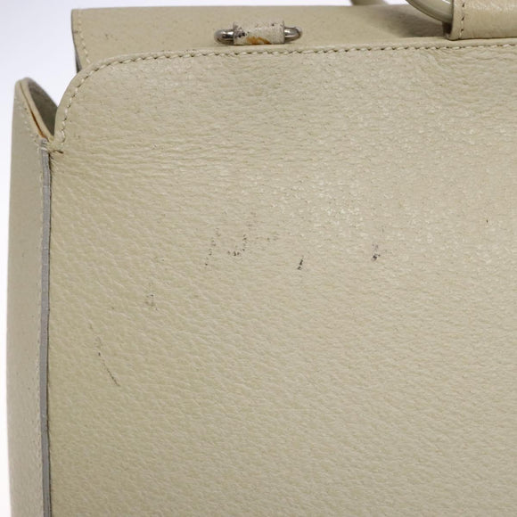 GUCCI Hand Bag Leather Beige 000 2058 0307 5 Auth 133378