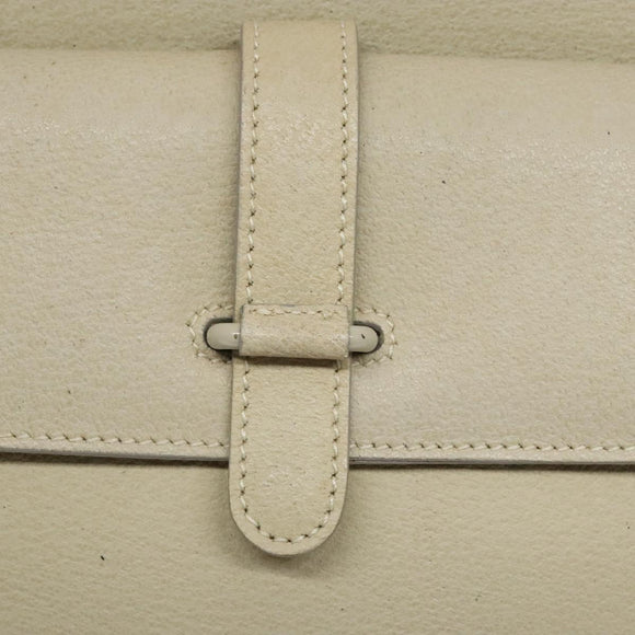 GUCCI Hand Bag Leather Beige 000 2058 0307 5 Auth 133378
