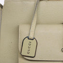 GUCCI Hand Bag Leather Beige 000 2058 0307 5 Auth 133378-19