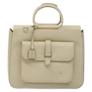 GUCCI Hand Bag Leather Beige 000 2058 0307 5 Auth 133378-13
