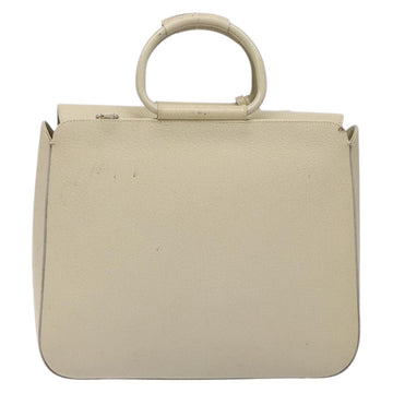 GUCCI Hand Bag Leather Beige 000 2058 0307 5 Auth 133378 - 0