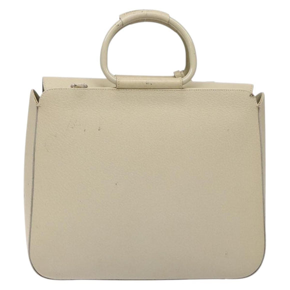 GUCCI Hand Bag Leather Beige 000 2058 0307 5 Auth 133378