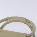 GUCCI Hand Bag Leather Beige 000 2058 0307 5 Auth 133378-8