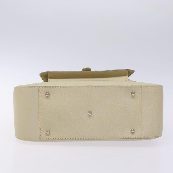 GUCCI Hand Bag Leather Beige 000 2058 0307 5 Auth 133378