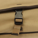 PRADA Shoulder Bag Canvas Beige Silver Auth 133380-15