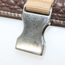 PRADA Shoulder Bag Canvas Beige Silver Auth 133380-17