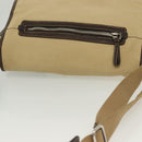 PRADA Shoulder Bag Canvas Beige Silver Auth 133380-6