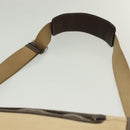 PRADA Shoulder Bag Canvas Beige Silver Auth 133380-8