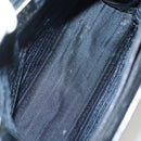 PRADA Shoulder Bag Patent leather Silver Navy Auth 133381-11