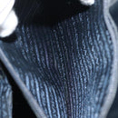 PRADA Shoulder Bag Patent leather Silver Navy Auth 133381-22