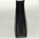 PRADA Shoulder Bag Patent leather Silver Navy Auth 133381-4