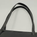 PRADA Shoulder Bag Patent leather Silver Navy Auth 133381-9