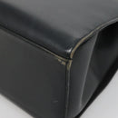 GUCCI Bamboo Hand Bag Leather Black 002 1010 3754 Auth 133382-10