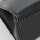 GUCCI Bamboo Hand Bag Leather Black 002 1010 3754 Auth 133382-11