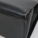 GUCCI Bamboo Hand Bag Leather Black 002 1010 3754 Auth 133382-12