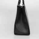 GUCCI Bamboo Hand Bag Leather Black 002 1010 3754 Auth 133382-4