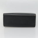GUCCI Bamboo Hand Bag Leather Black 002 1010 3754 Auth 133382-9