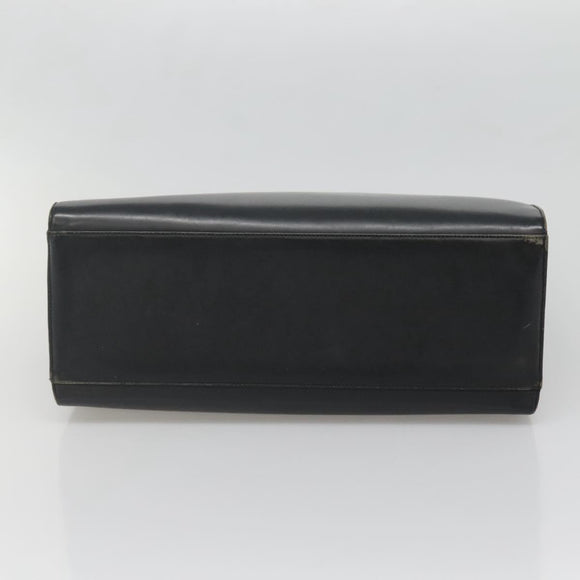 GUCCI Bamboo Hand Bag Leather Black 002 1010 3754 Auth 133382