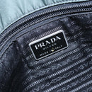 PRADA Hand Bag Nylon Green Gold Auth 133384-20