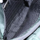 PRADA Hand Bag Nylon Green Gold Auth 133384-12