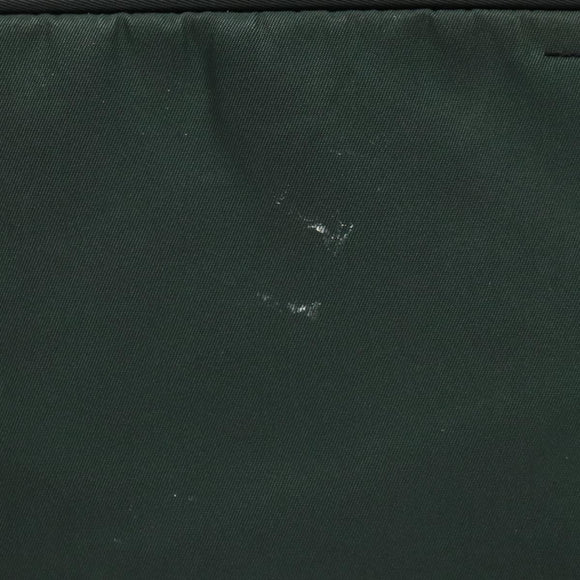 PRADA Hand Bag Nylon Green Gold Auth 133384