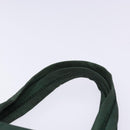 PRADA Hand Bag Nylon Green Gold Auth 133384-9