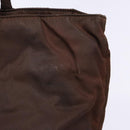 PRADA Tote Bag Nylon Brown Auth 133385-8