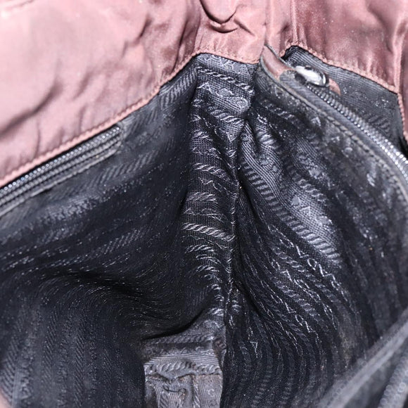 PRADA Tote Bag Nylon Brown Auth 133385