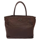 PRADA Tote Bag Nylon Brown Auth 133385-13