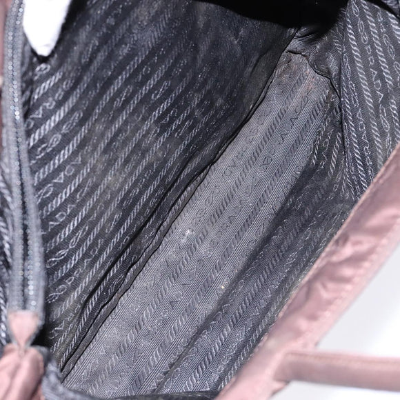 PRADA Tote Bag Nylon Brown Auth 133385