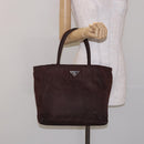 PRADA Tote Bag Nylon Brown Auth 133385-26