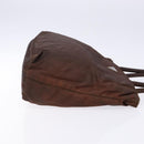 PRADA Tote Bag Nylon Brown Auth 133385-3