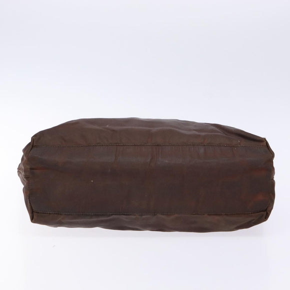 PRADA Tote Bag Nylon Brown Auth 133385