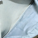 PRADA Tote Bag Canvas Beige Silver Auth 133386-22